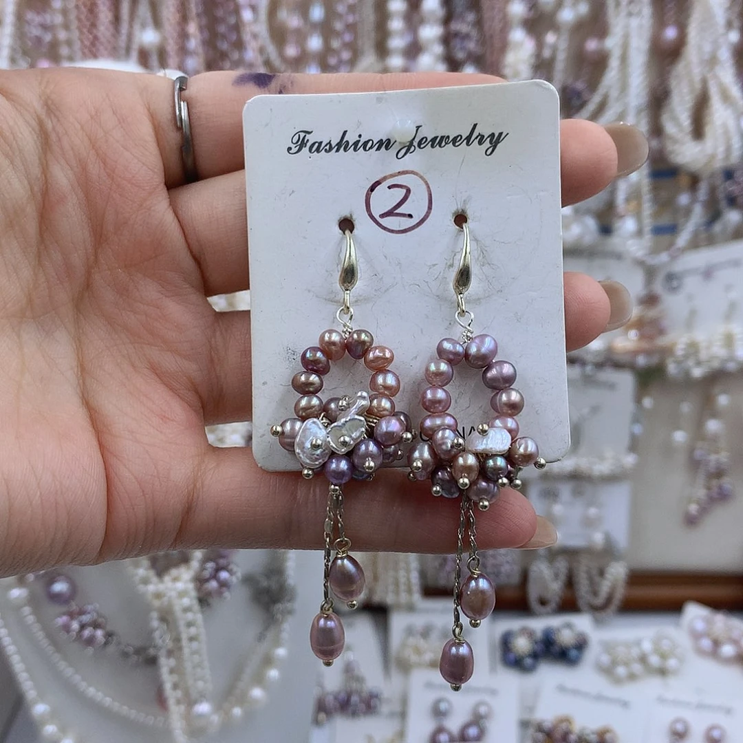 项链银S925镶嵌淡水珍珠