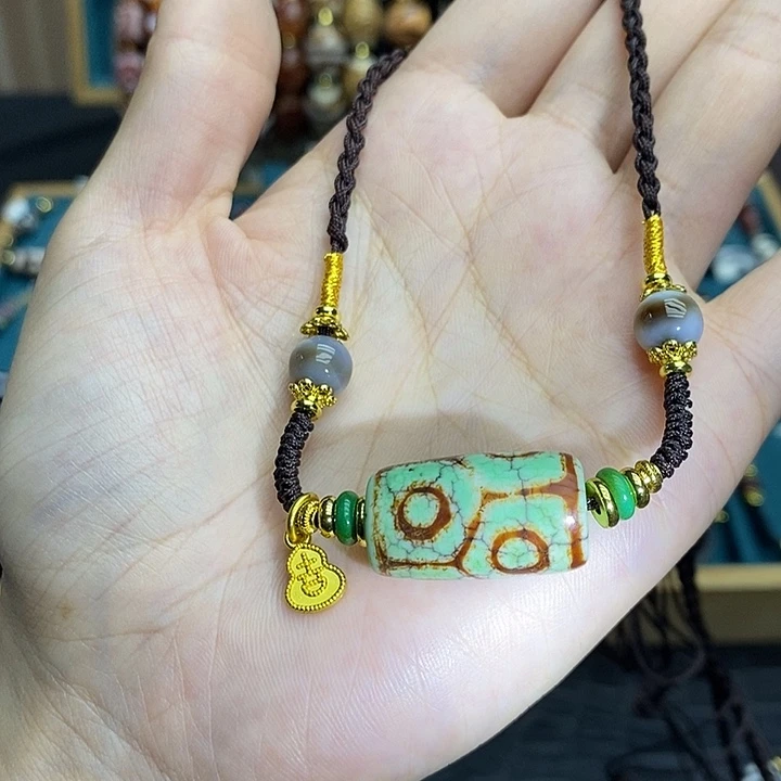 玛瑙/玉髓（覆膜）颈饰合金