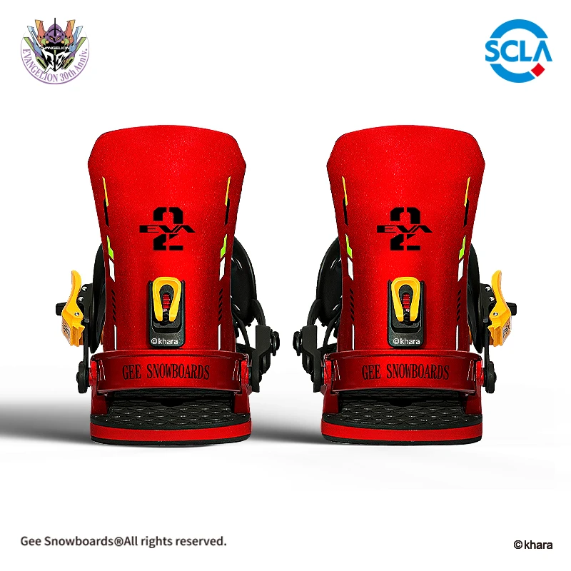 EVA x Gee snowboards联名 新世纪福音战士滑雪单板固定器二号机