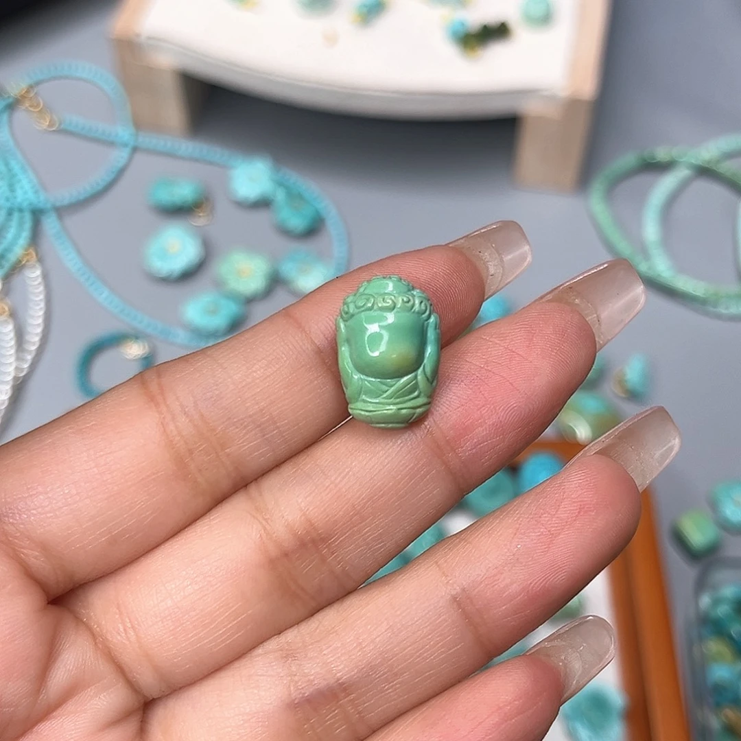 绿松石未镶嵌珠宝半成品