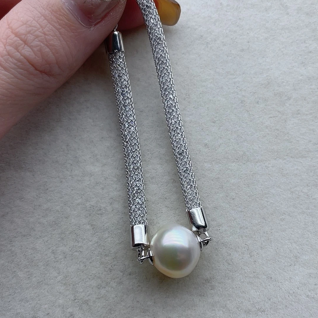 海水珍珠手链136银S925镶嵌