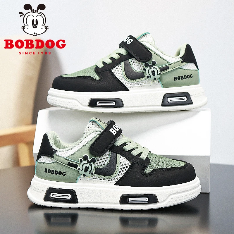 巴布豆儿童网鞋夏季透气网面男童板鞋6-12岁潮款软底防滑男孩鞋子