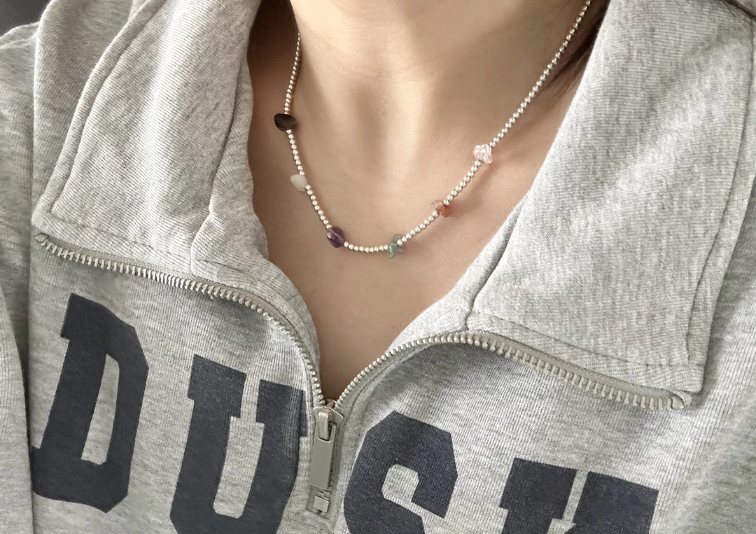 链子925银 项链 七彩祥云 手工气质时尚百搭简约