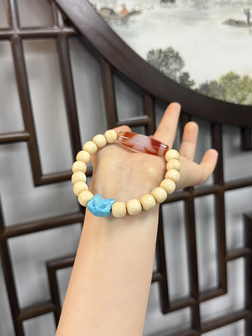 【莹莹专属】天然猛猛贵人珠手串M4507