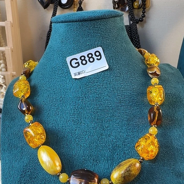 琉璃纯铜合金项链