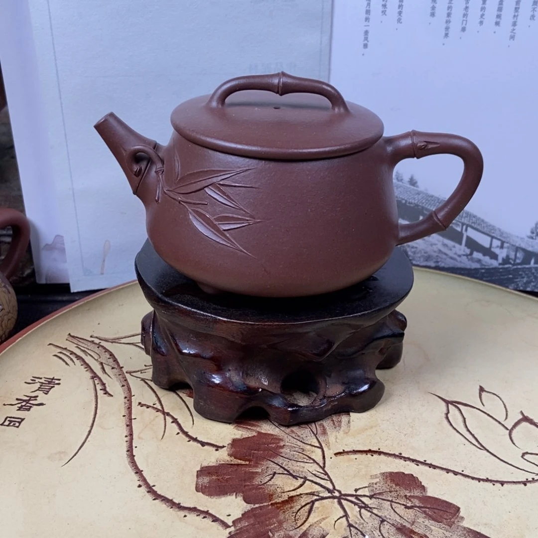 紫砂茶壶K袁红梅全手四号井底槽清