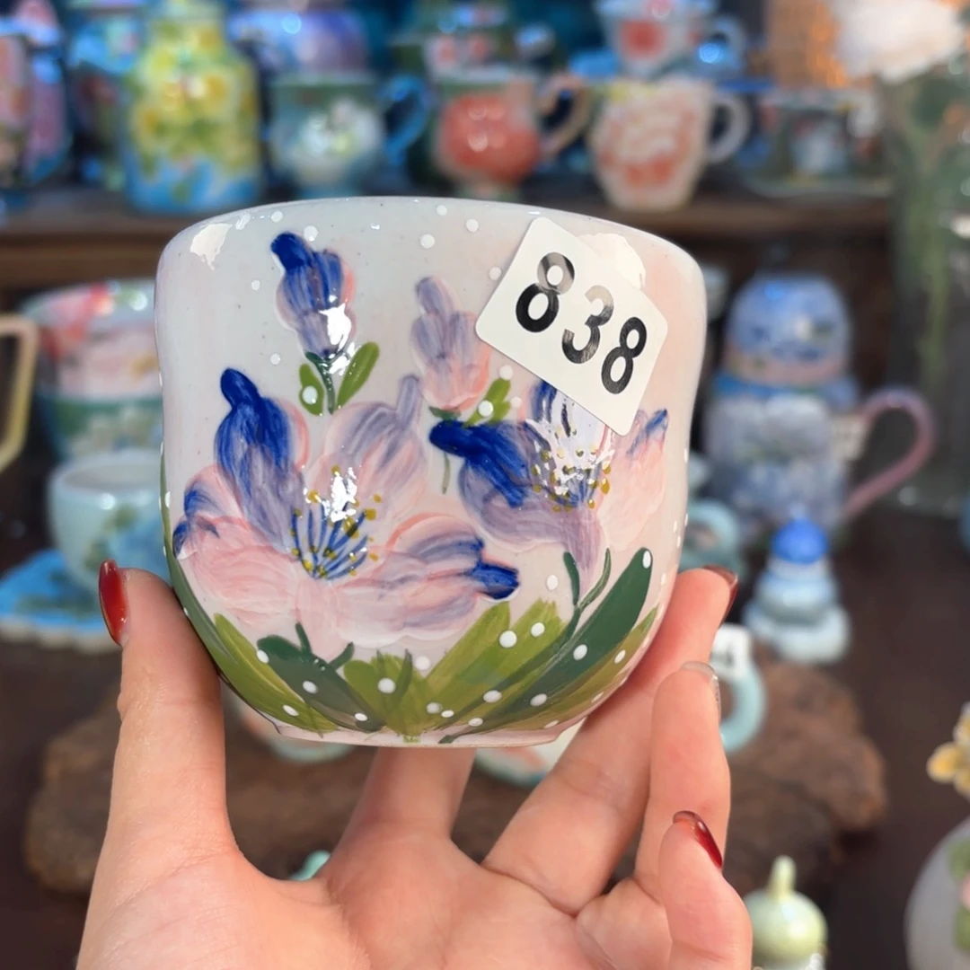 景德镇手绘高温釉下彩陶瓷茶具