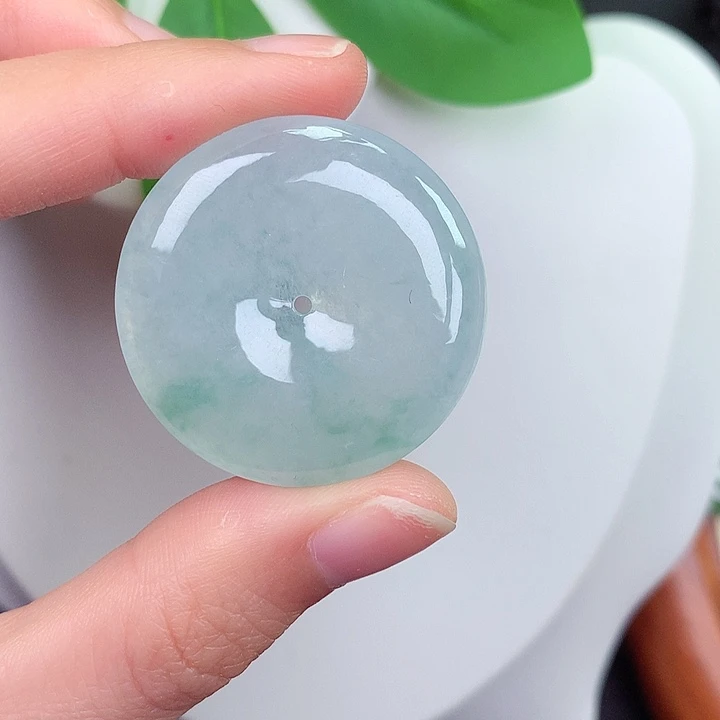 颈饰未镶嵌翡翠108，32.3-5.4mm