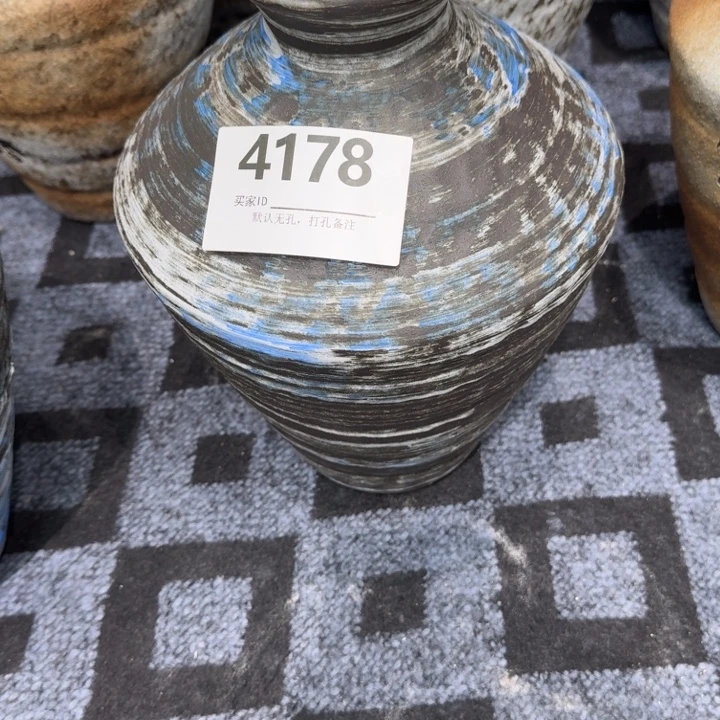 姚***令瓷片景德镇高温花器编码4178高33口6默认无孔