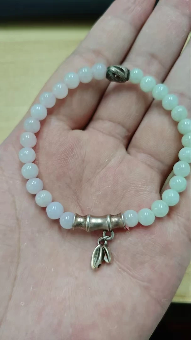 天然翡翠A货手串