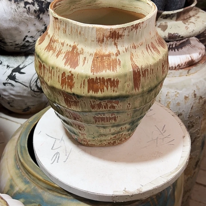 景德镇精品花盆栽口16高24