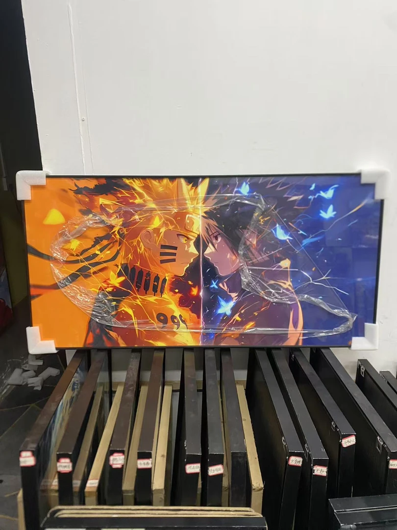 《火影忍者对视》佐助鸣人对视客厅卧室背景挂画P 40*80