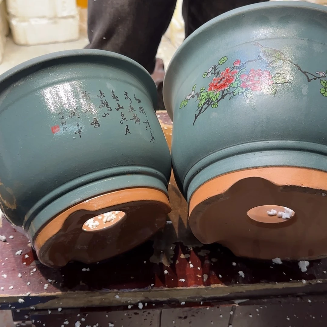 紫砂花盆口径23.17/20.14口径