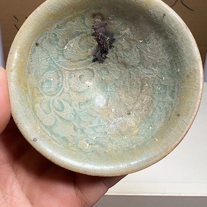 福建越窑青釉小盏一个