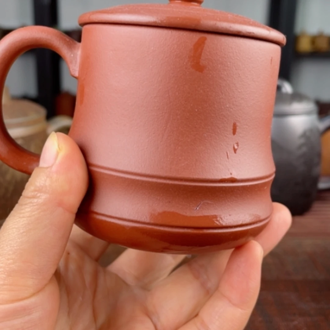 【闪购商品】茶杯紫砂宜兴原矿紫砂盖杯微瑕