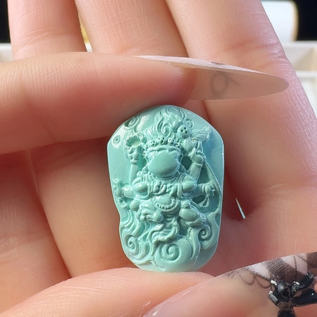 绿松石未镶嵌吊坠(不含链)黑天无相