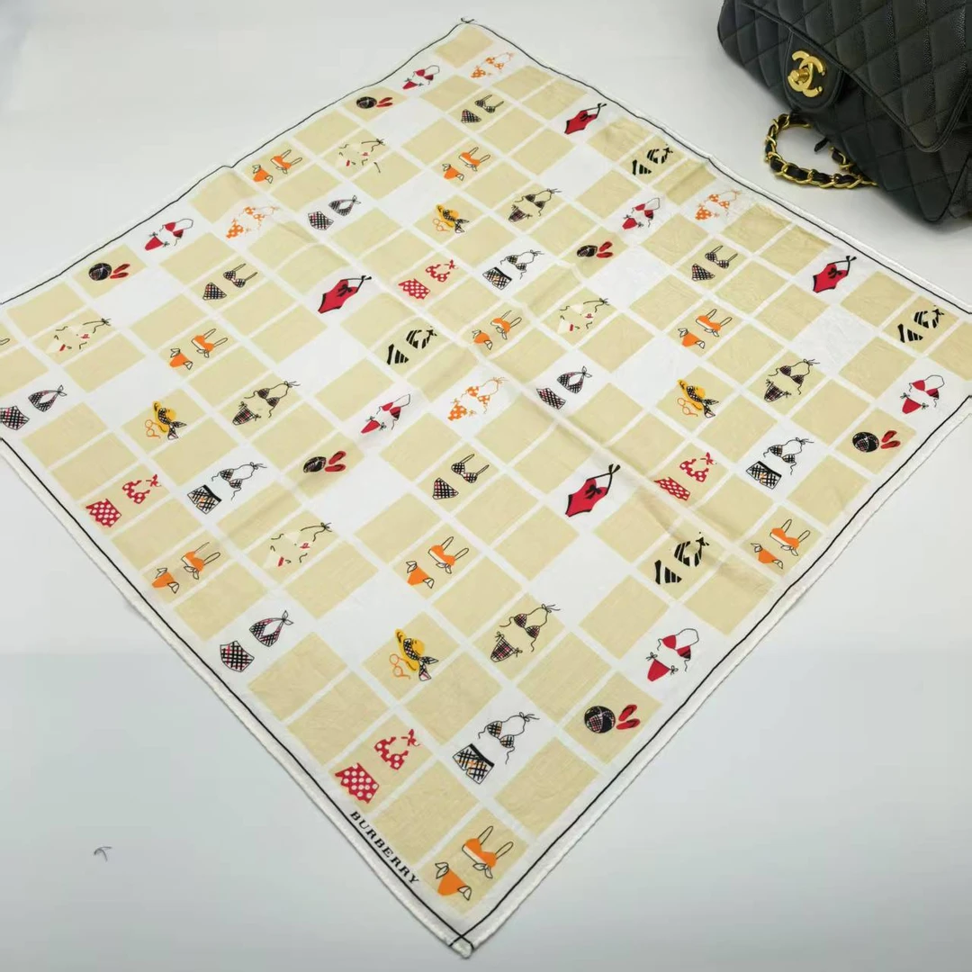 95新 BURBERRY/博柏利 海囤/巴宝莉//丝巾围巾经典纯棉/yy08983