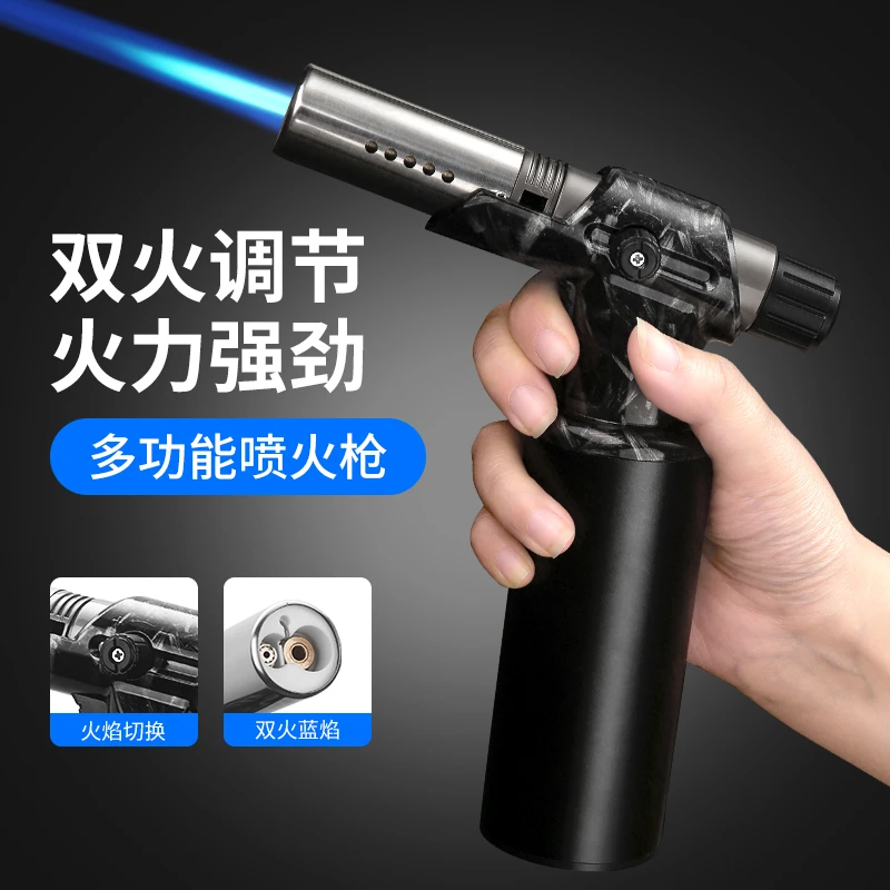 便携式防风喷火枪家用野外烧烤烧猪毛电子打火手持点火器