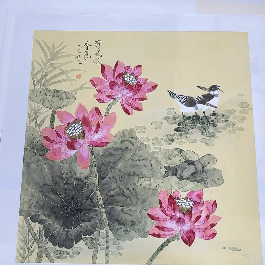 国画纯手绘国画花鸟