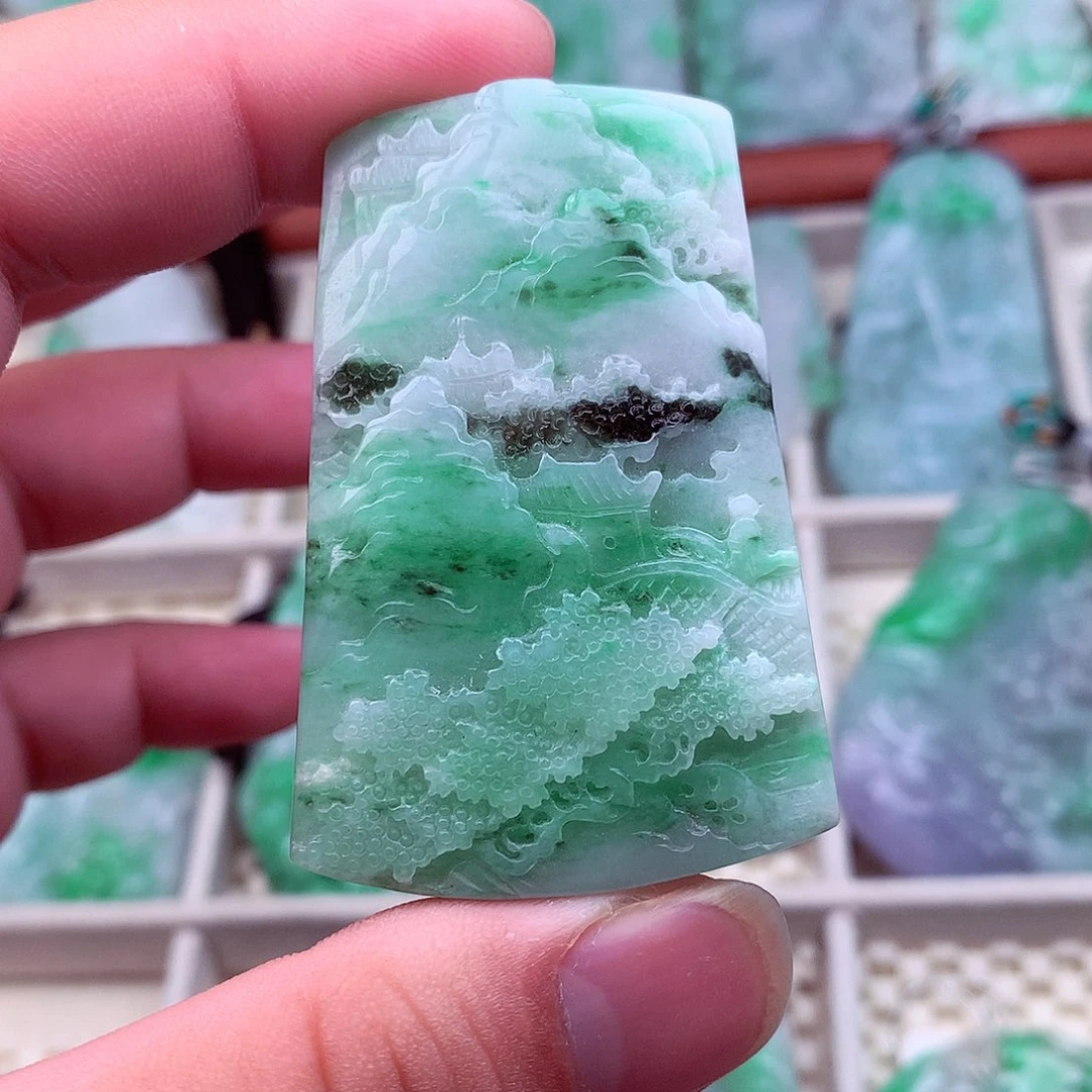 翡翠未镶嵌吊坠(不含链)