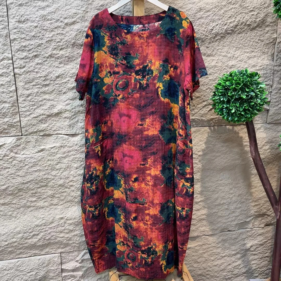 6183新款夏季气质显瘦减龄优雅连衣裙QZ