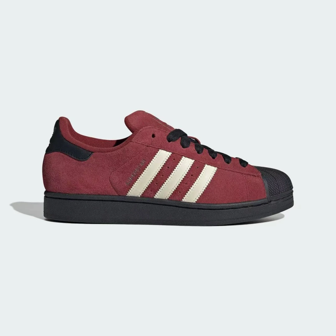 adidas/阿迪达斯男女同款复古红棕经典贝壳头板鞋运动鞋JQ3220