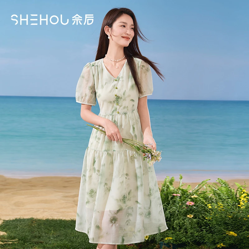 Q8852128连衣裙佘后甜美清新风春连衣裙