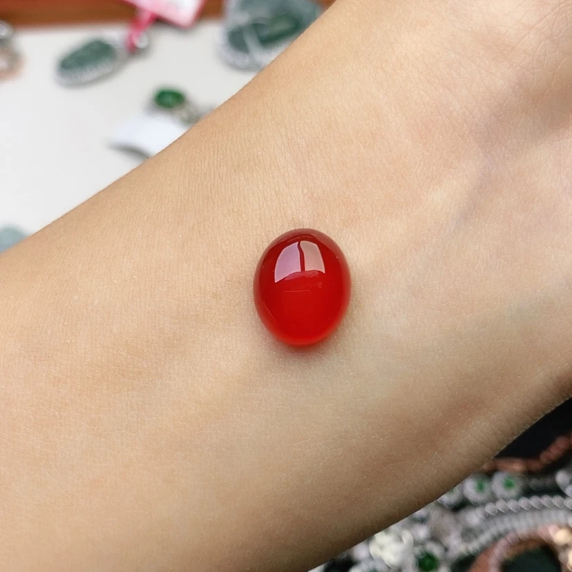 【闪购商品】玛瑙/玉髓戒指银S925镶嵌天然玛瑙戒指