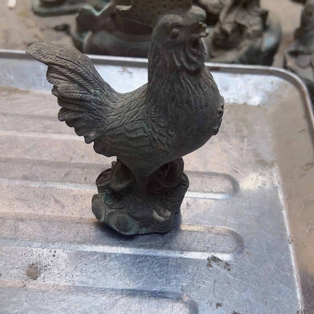 时****人黄铜摆件工艺品，