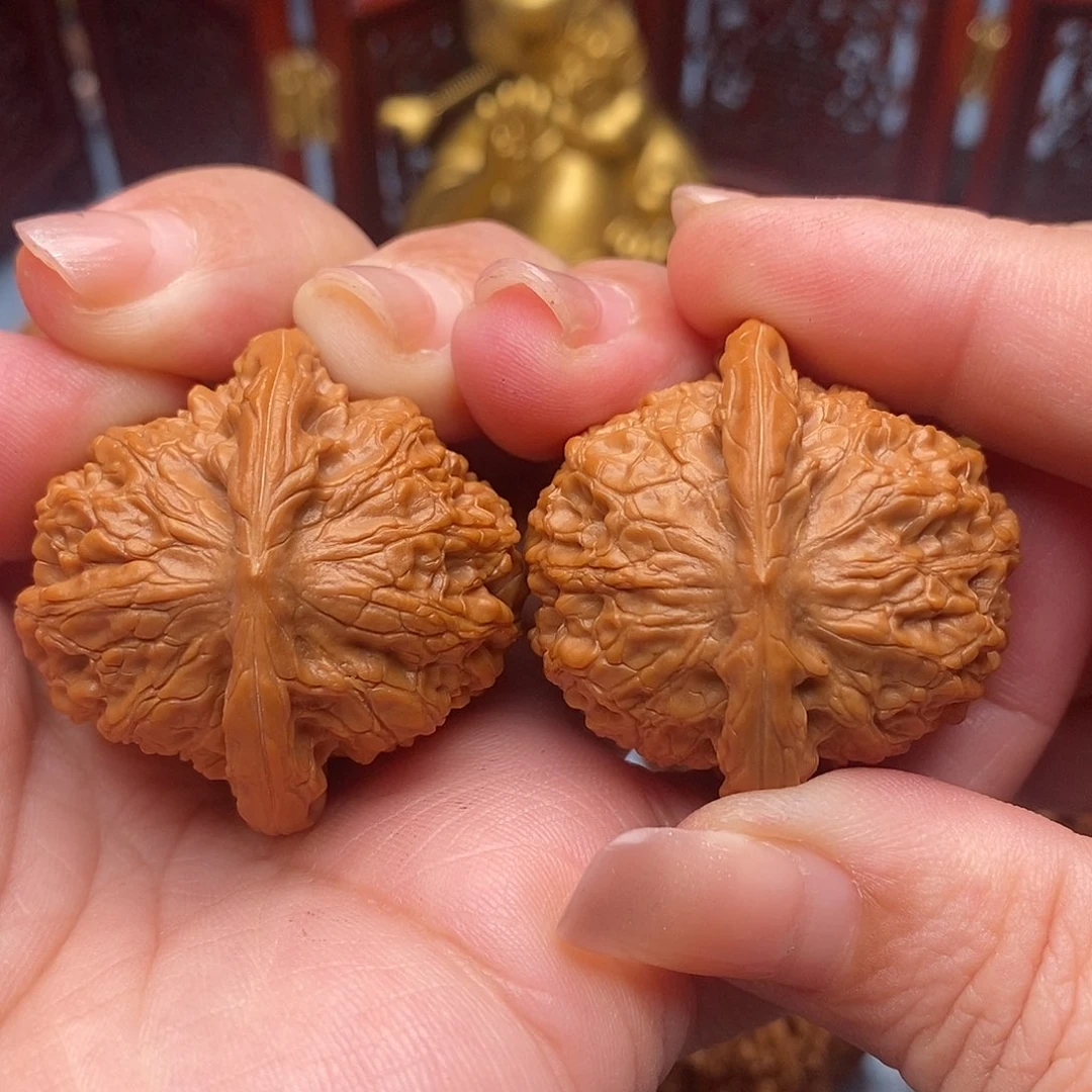 文玩核桃把件38全品绝配血麒麟