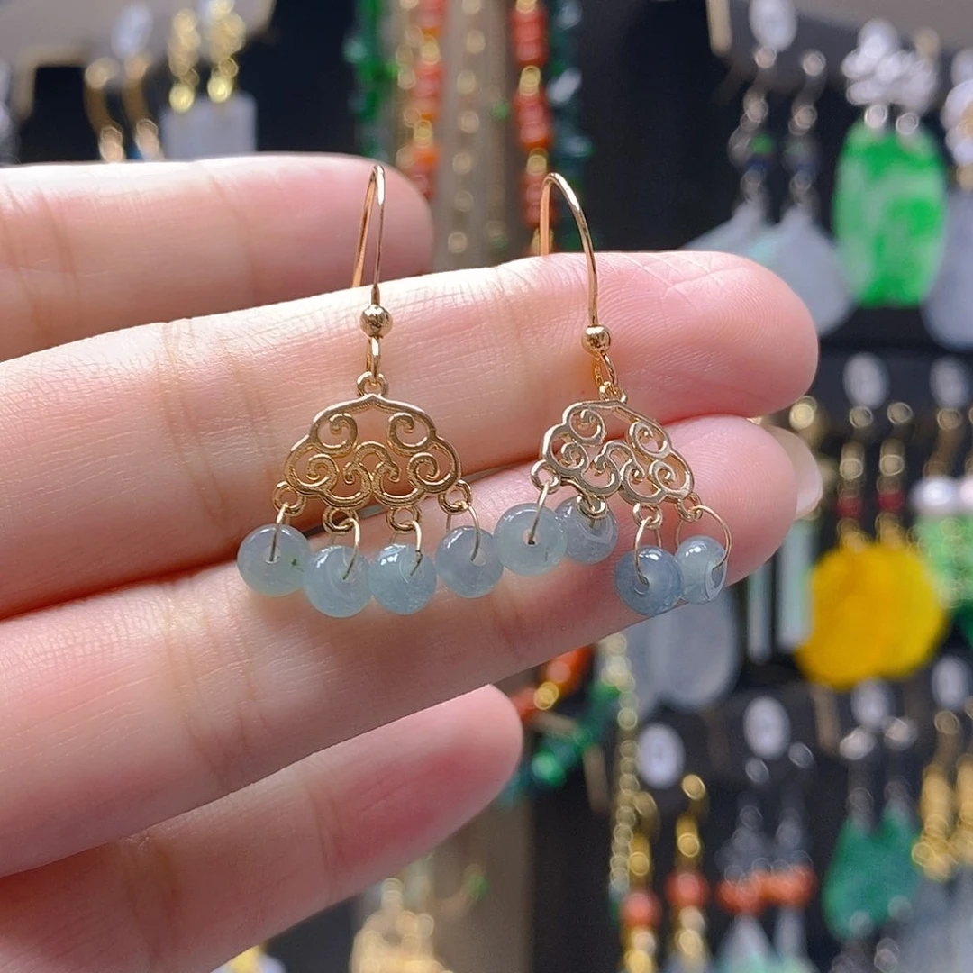 未镶嵌翡翠耳饰翡翠