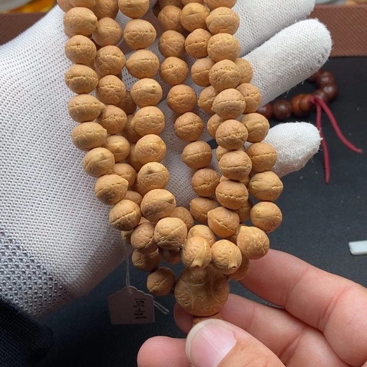 凤眼菩提手串实心飞碟10.5mm110颗