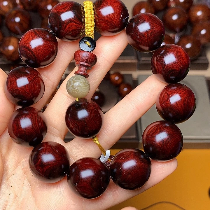 花梨木类手串/手链黄花梨风化料老挝花梨土埋料2.0