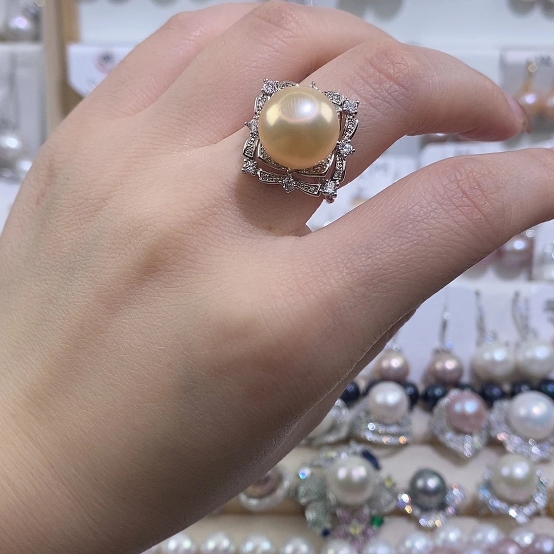 未镶嵌淡水珍珠戒指12.3w