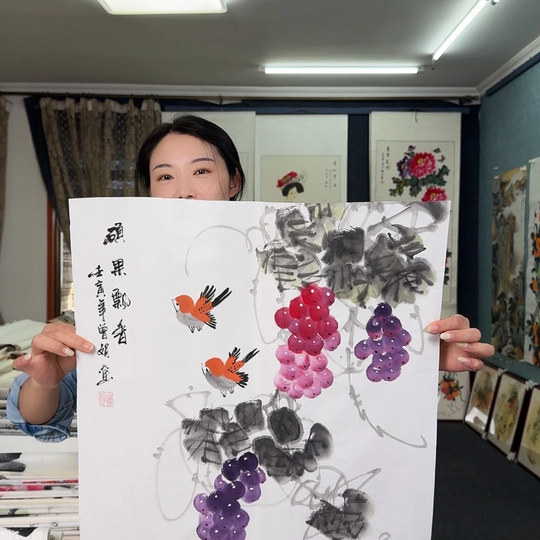 纯手绘国画作品作品