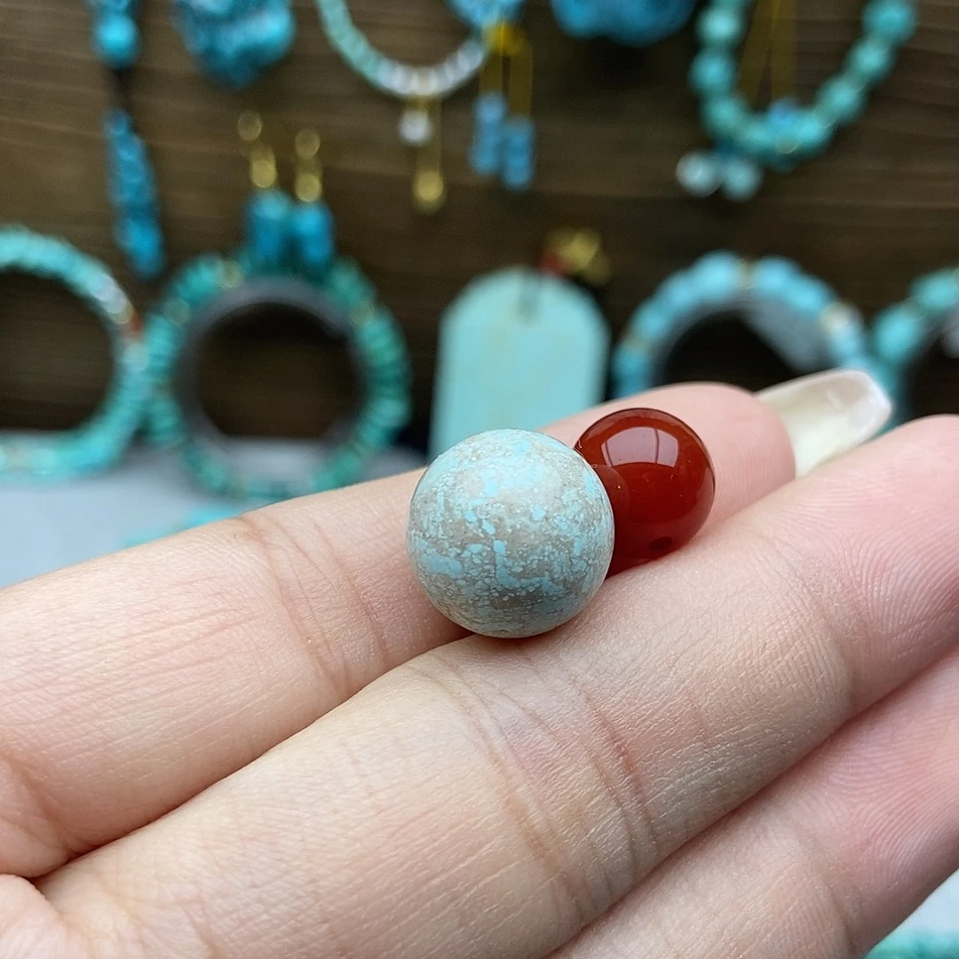 南红玛瑙未镶嵌福利圆珠卡13