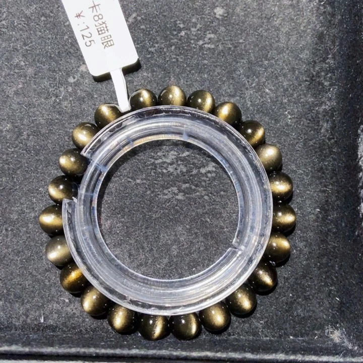 黑曜岩手串未镶嵌寒*