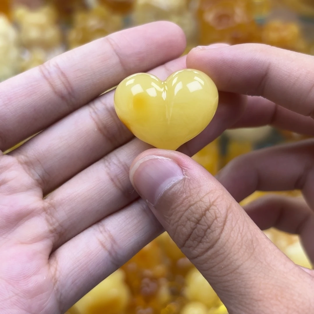 未镶嵌蜜蜡裸石蜜蜡吊坠打孔不退不换