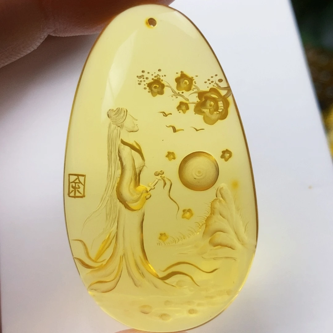 【闪购商品】金珀吊坠(不含链)未镶嵌