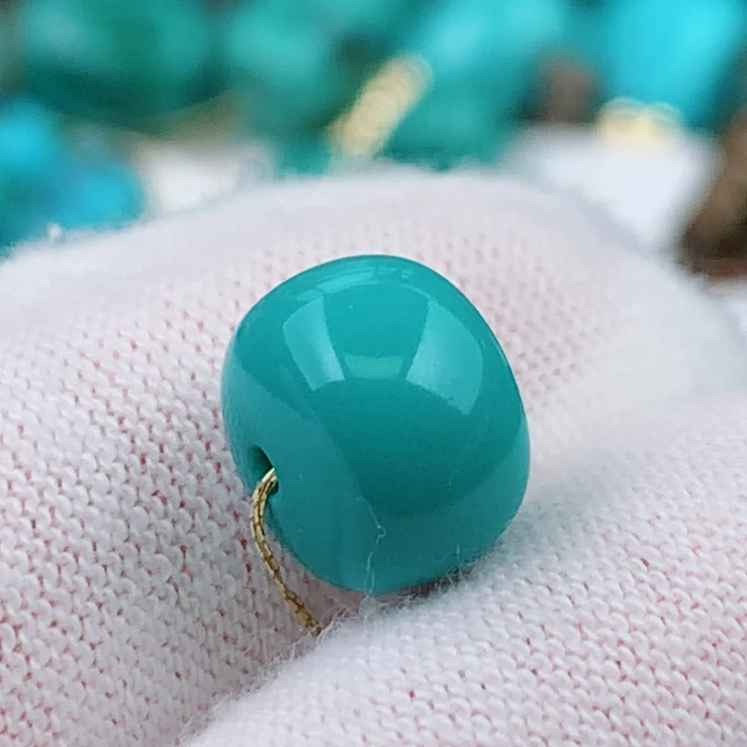 未镶嵌绿松石珠宝奇石10mm