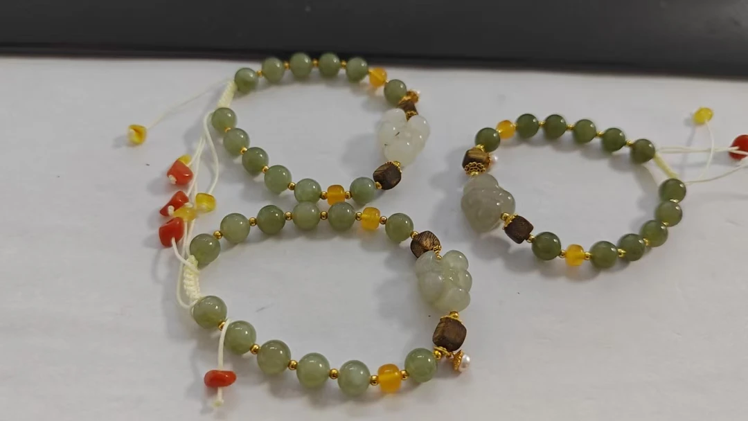 和田玉原创手串8mm左右以直播间颜色为准多样性发其一Y-849