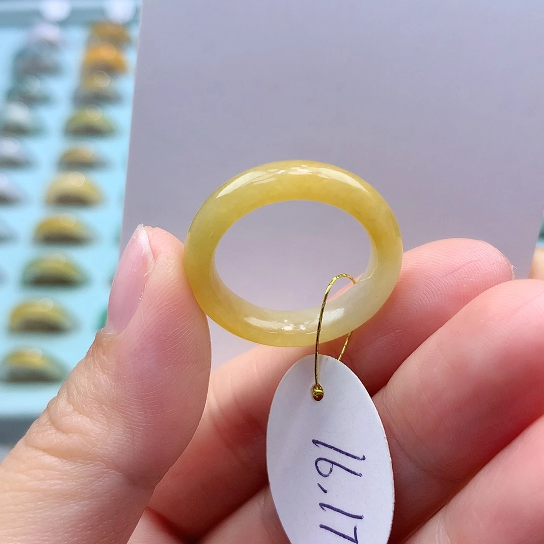 未镶嵌戒指翡翠1617圈