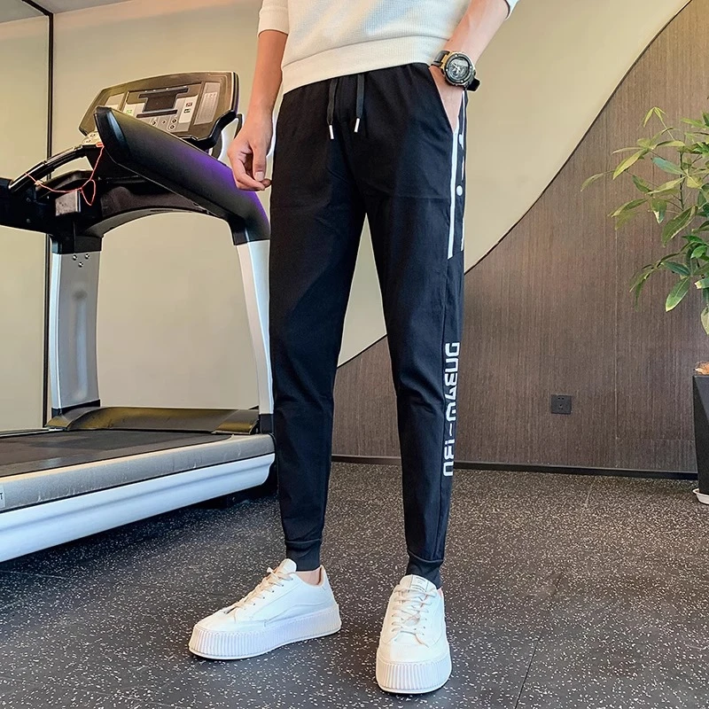 潮牌痞帅小脚裤男春秋季裤子韩版修身男裤2025新款潮流百搭休闲裤