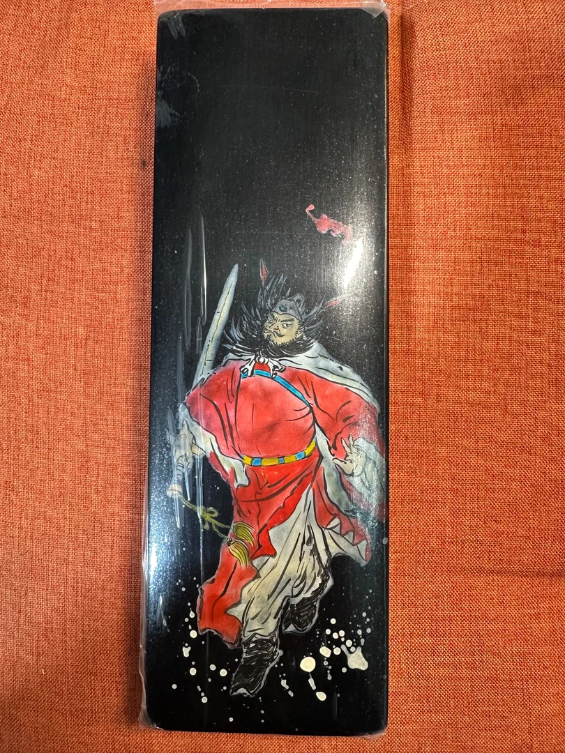 古山彩绘主线盒大八轴实木哑光黑色工作室精工制作