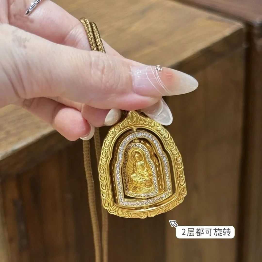 铜合金吊坠 新款释迦摩尼大日如来吊坠时尚百搭新中式国潮传承