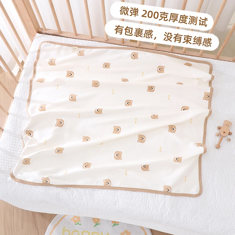 纯棉包单初生纯棉质薄厚产房包巾透气抱被襁褓包裹巾防惊跳抱毯