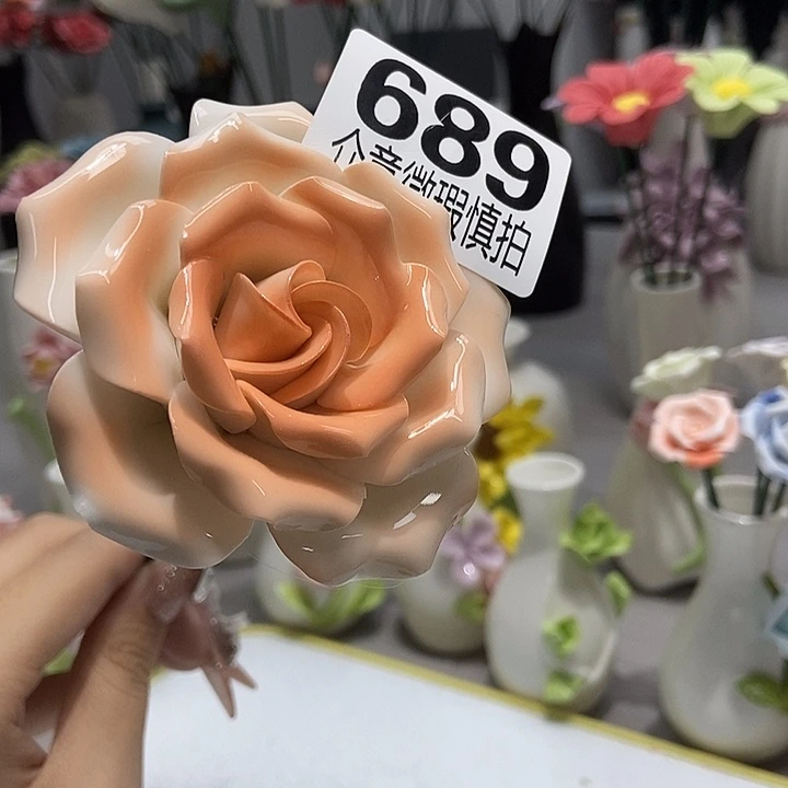 陶瓷纯手工捏花设计