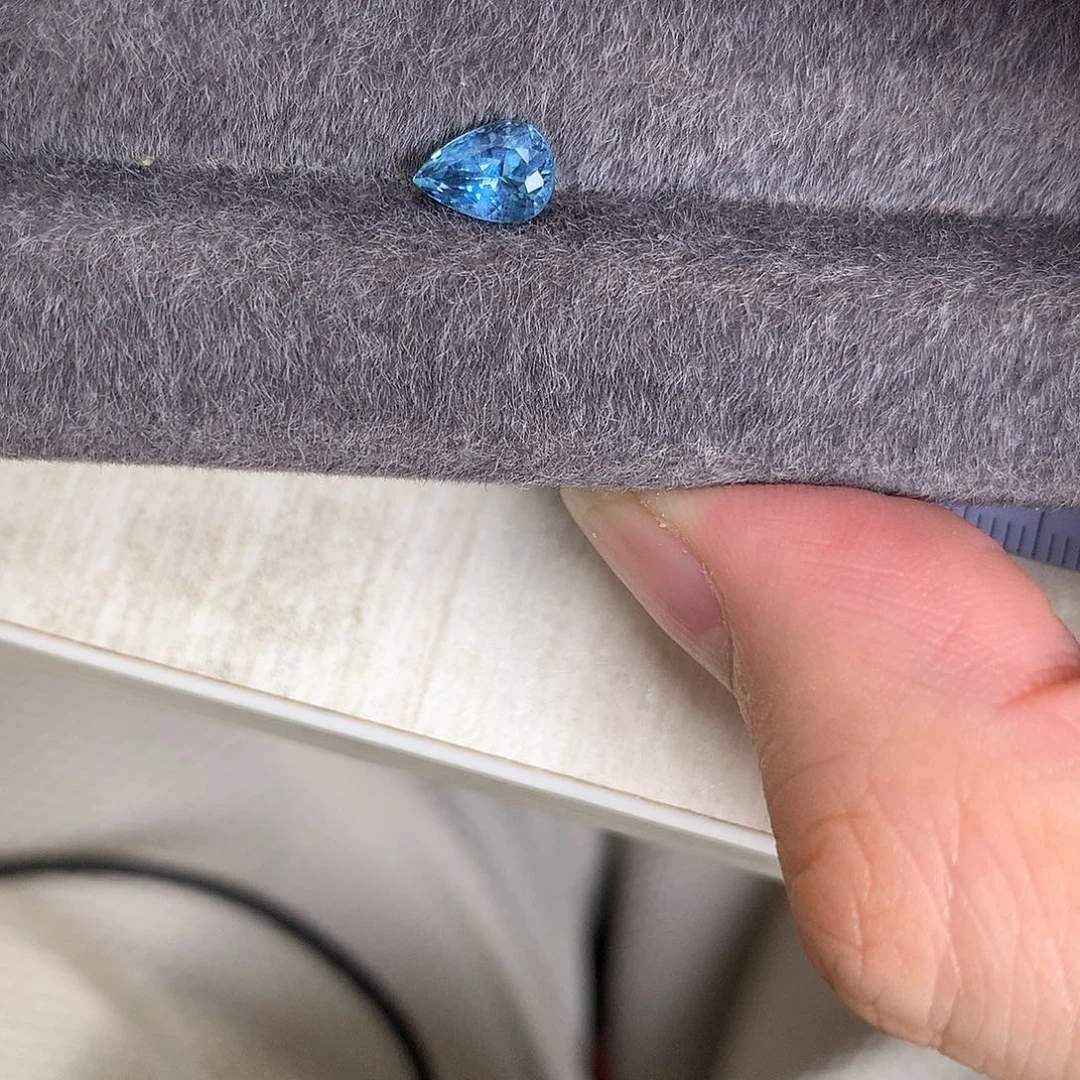 未镶嵌笔搁海蓝宝石1.03 超级圣玛利亚