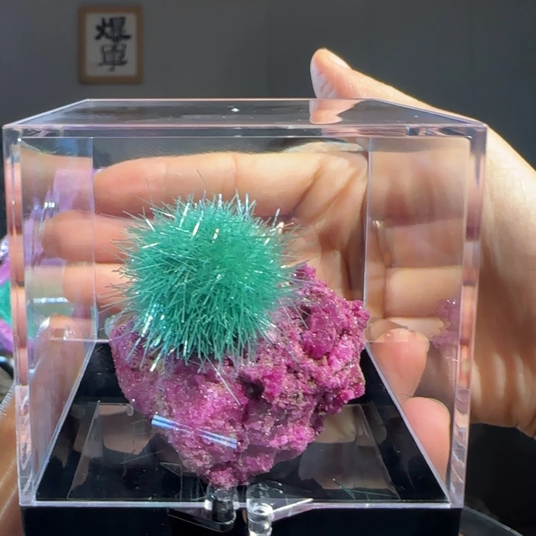 紫砂原石矿物晶体摆件