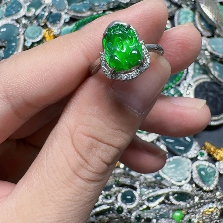 颈饰未镶嵌翡翠天然A货翡翠放漏